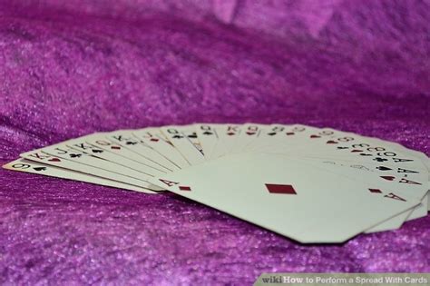 how to spread a deck of cards|How to Perform a Spread With Cards: 5 Steps (with Pictures) .